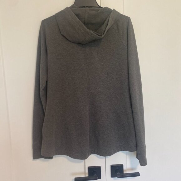 Danskin Comfy Basic Grey Zip Up Sweater Hoodie Women's Size XL - Picture 6 of 7